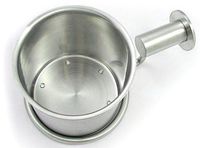 Celeste Designs Sigma Toilet Brush Holder Polished Chrome Glossy Finish