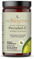 ecoNugenics PectaSol-C Modified Citrus Pectin Cellular Health and Immune System Supplement - Lime Infusion Powder - Maintain Healthy Galectin-3 Levels - Cardiovascular Support (551.29 Grams)