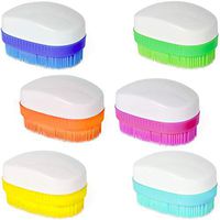 Special Supplies Wilbarger Method Sensory Brush 6-Pack Special Needs Color Oval Brushes Sensory Processing Large Handle and Fun Colors