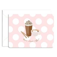Dolce Note Card - Coffee (1 Card + 1 Envelope) | Rungtong & Co. Stationery Line