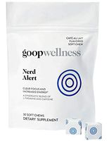 GOOP Nerd Alert Energy Vitamins 30 Chews! Blend of Caffeine and L-Theanine! Vitamins and Supplement for Energy and Focus! Perfect for Energy Boosting! (Nerd Alert Energy)
