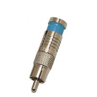 Eclipse Tools 705-004-BU-50 RCA Connector for RG6/U, Blue (Pack of 50)
