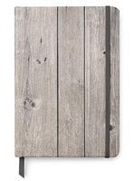 Wood Themed Designs UV Printed on PU Leather A5 Journal Notebook w/Lined Pages