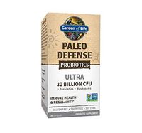Garden of Life Paleo Defense Probiotics Ultra 30 Billion CFU, 30 Capsules - 9 Paleo Probiotics & Mushrooms, Immune Health & Regularity Probiotic Supplement, Non-GMO and Gluten, Dairy & Soy Free