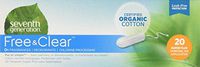 Seventh Generation - Organic Cotton Tampons with Leak-Free Protection, Super Plus Absorbency Non-Applicator - 20 Count