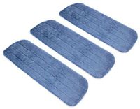 Microfiber Mop Replacement Heads 3 Pack - Premium Reusable Washable Wet/Dry Mop
