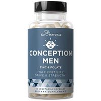 Conception Men Fertility Vitamins – Male Optimal Count, Sperm Motility Strength, Healthy Volume Production – Zinc, Folate, Ashwagandha Pills – 60 Vegetarian Soft Capsules