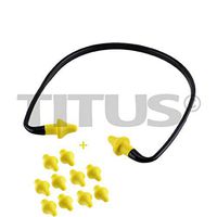Titus U-Band - Over Ear Reuseable Banded Ear Plugs (22 Decibel, 1 Band, 10 Replacement Plugs)