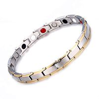 WangGao Women Stainless Steel Magnetic Bracelet for Arthritis Pain Relief with Free Link Removal Tool