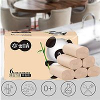 Midress Toilet Roll Toilet Paper Roll Paper Tissue Paper Ultra Strong Soft Paper Towels Rolls Household Skin-Friendly Roll Tissue (6 Rolls)