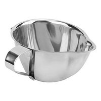 WWSHM Fruit Bowl Fruit Plate Bowl 250ml Stainless Steel Separator Strainer Kitchen Oil Soup Filter Bowl Cooking Tool Tableware Food