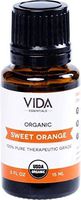 Sweet Orange USDA Certified Organic Essential Oil, 15 ml (0.5 fl oz), 100% Pure, Undiluted, Best Therapeutic Grade (Acne, Diuretic, Flu, Inflammation, Insomnia, and Stress)