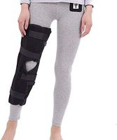 Knee Immobilizer Brace, Adjustable Knee Joint Support Brace Fixed Splint Orthosis Activity Protector, Unisex for Before and After Surgery Splint, Assisted Walking,L