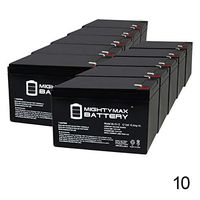 Mighty Max Battery 12V 15AH Replaces Pride Mobility SC40X GoGo Ultra X 3 Wheel - 10 Pack Brand Product