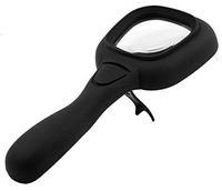 SE 3x Handheld Optical Glass Lens Magnifier with 2-IN-1 UV/LED Illumination - MK60558-2