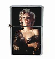 Helo Marilyn Monroe in Lace Flip Top Oil Cigarette Lighter Sexy Smoking Classic