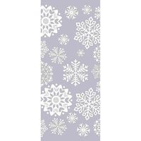 The Gift Wrap Company 8 Count Cellophane Treat Bags, Snowdrift, White