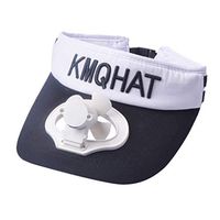 Meidexian888 USB Charging Fan Cap,Summer Unisex Cooling Sunscreen Camping Hiking Peaked Cap Fan Empty Top Hat (Black)