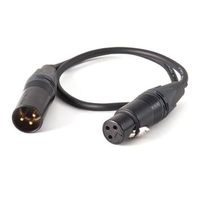 Rycote 017018 40cm Microphone Tail with Mogami Quad Cable and Neutrik XX Connectors for Softie Lyre Mount and InVision Video Mounts