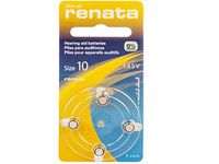120 x Size 10 (ZA10) Renata Hearing Aid Batteries