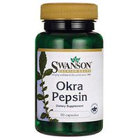 Swanson Okra Pepsin 90 Capsules