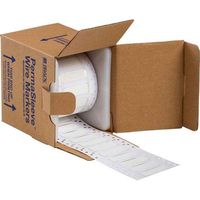 Brady 3FR-250-2-WT-S-2 Shrink Tubing, PermaSleeve Heat-Shrink Polyolefin, 2.000" W x 0.439" H (50.800 mm x 11.150 mm), White (Pack of 1000)