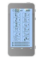 HealthmateForever 12 Mode Best tens EMS nmes Unit Machines Electric Electron Electronic Pulse Back Neck Legs Massagers Handheld for Back Neck Shoulder Knee Pain tmj Replacement Pads T12AB Silver