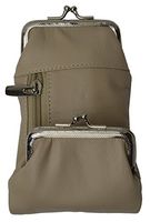 Genuine Leather Cigarette and Lighter Case with Twist Clasp by Marshal (Cream)