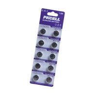 PKCELL AG13 LR44 357 Button Cell Battery Watch/Car Alarm Batteries B10