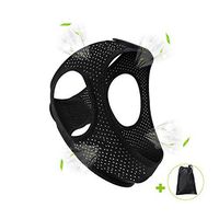 Chin Strap for Cpap Users Anti Snoring Devices - Forzacx Breathable Cpap Chin Strap Snoring Solution, Soft Non-Stick Hair Snore Stopper, Comfortable Don't Fade - Black