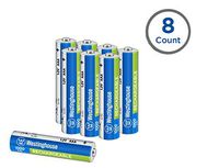 Westinghouse Rechargeable Battery, high Capacity 1000mAh NH Rechargeable Battery, 1 Year Low self Discharge (AAA, 8 Counts)