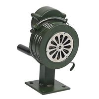 YaeGarden Manual Crank Siren Crank Alarm Air Raid Sirens 110±2dB Base/Table Mount Hand Crank Manual Operated Metal Alarm/Siren (Air Raid)