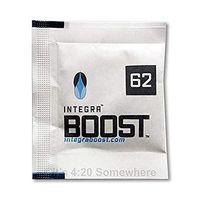 Integra Boost 62 Percent RH - 4 Gram, 10-Pack 2-Way Humidity Control, Small Humidor Packs - Free Reusable Smell Proof Bag