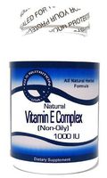 Natural Vitamin E Complex (Non-Oily) 1000 IU 100 Capsules ^GLS