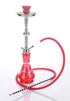 1 hose 21" Yalla Red Hookah Shisha Nargila water glass vase pipes smoke sale