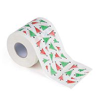 Christmas Variety Toilet Paper | 2-Ply Bathroom Tissue | 250 Sheets per roll.Christmas Pattern Series Printing Toilet Paper, Printing Roll Paper, Printing Toilet Paper (1 Pack) (Green)