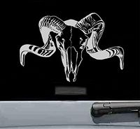 Goat skull Vinyl Decal Sticker (SILVER)
