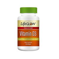 LifeGLOW Vitamin D3, Dietary Supplement, 60 Softgels