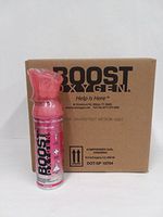 Boost Oxygen Pink Grapefruit Flavored Oxygen in a Can Medium Size 5 Liters (12 Pack)