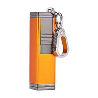BS Cigar Lighter Cigar Punch Lighter Triple Jet Flame Butane Cigarette Torch Lighter (Golden)