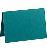 A6 Folded Card (4 5/8 x 6 1/4) - Teal (250Qty) | Perfect for Personal Stationery, Invitation Suite Inserts, Casual Correspondence and much more! | EX5030-25-250