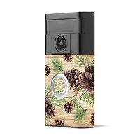MightySkins Skin Compatible with Ring Video Doorbell - Pine Collage | Protective, Durable, and Unique Vinyl Decal wrap Cover | Easy to Apply, Remove, and Change Styles | Made in The USA