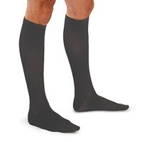 Therafirm Men's Trouser Socks - 20-30mmHg Moderate Compression Dress Socks (Charcoal, Small)