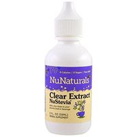 NuNaturals Pure Liquid Clear Stevia, 2 Ounces ( Pack of 4)