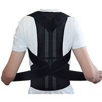 Emma Ya Adjustable Back Support Posture Corrector Brace Posture Correction Belt for Men Women Back Shoulder Support Belt XL