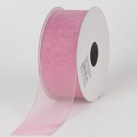 BBCrafts Mauve Sheer Organza Ribbon 7/8 inch 25 Yards