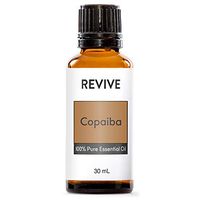 REVIVE Essential Oils COPAIBA 30 ml - 100% Pure Therapeutic Grade, For Diffuser, Humidifier, Massage, Aromatherapy, Skin & Hair Care - Cruelty Free - Unrefined Oils With No Fillers.
