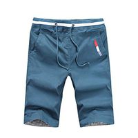 Fashion Short Pants, Neartime 2018 New Plus Size Casual Cotton Straight Pants Sport Surfing Swimming Trousers (M, Liaght Blue)