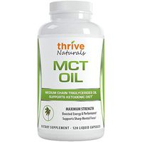 MCT Oil -Supports Ketogenic Diet, Made from 100% Pure Caprylic and Capric Acids, 120 Easy to Swallow Liquid Capsules (1 Pack)