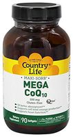 Country Life - Maxi-Sorb Mega Coq10 Q-Gel, 100 mg - 90 Softgels